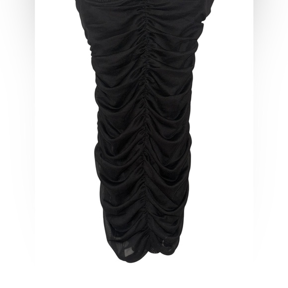 NWT Garage Mesh Ruched Bustier Dress - Picture 5 of 7